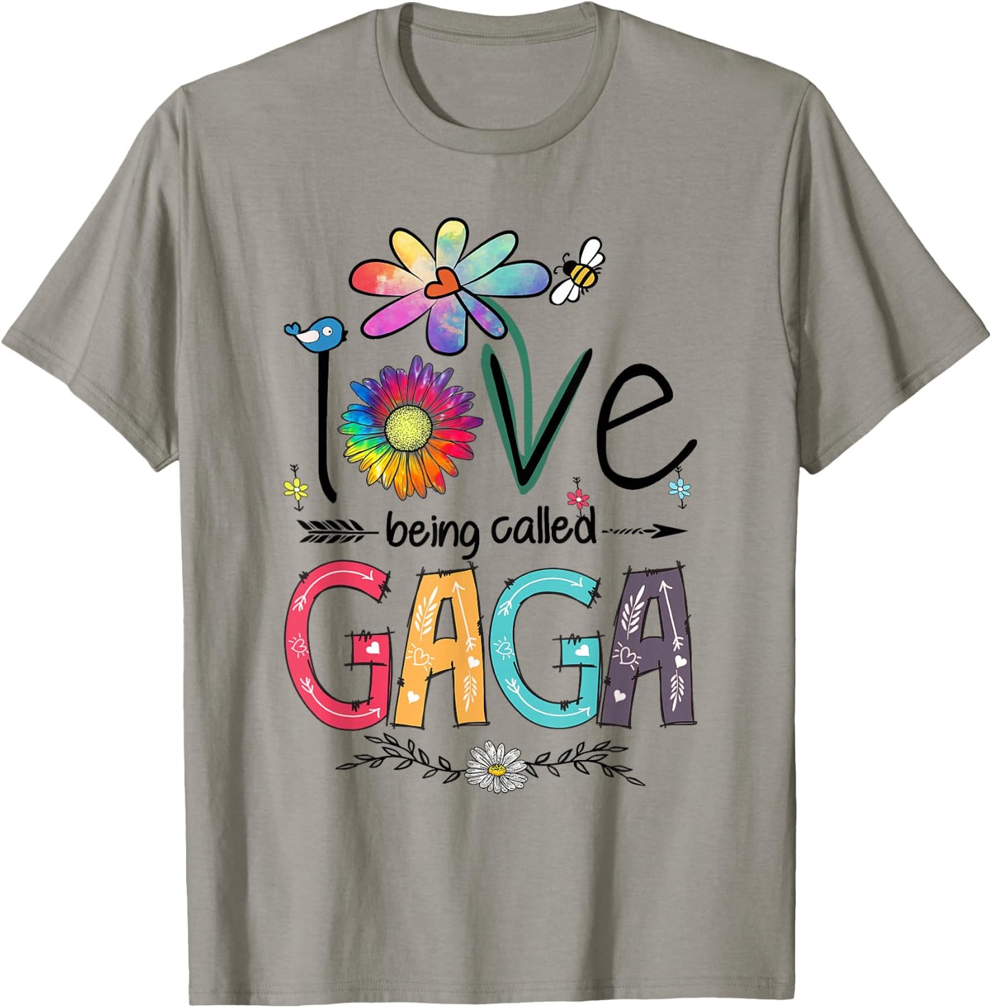 I Love Being Called Gaga Daisy Flower Cute Mother's Day T-Shirt - T-Shirt | Sand