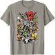 Looney Tunes Neon Group Shot Stack C1 T-Shirt - T-Shirt | Sand