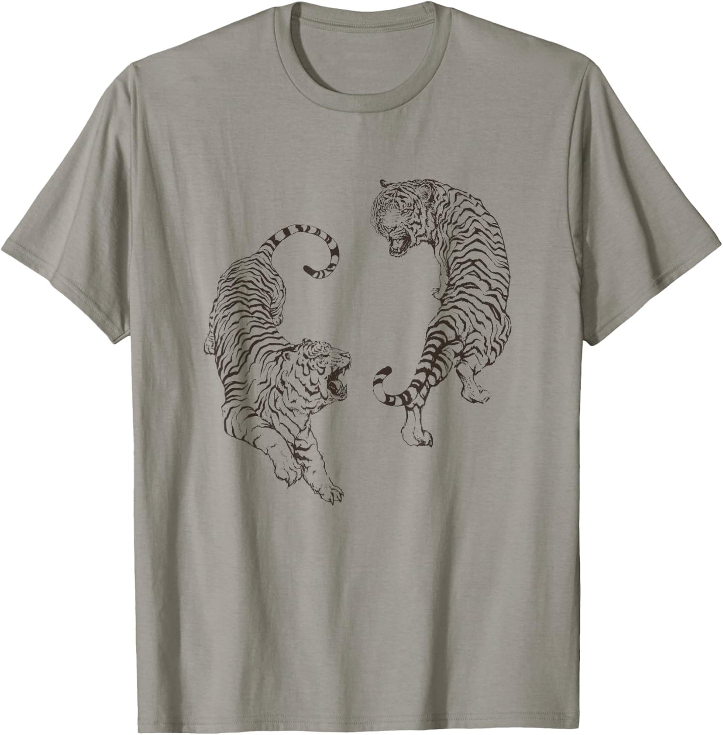 Aesthetic Tiger Shirt Thai Tigers Retro Tattoo Art T-Shirt - T-Shirt | Sand