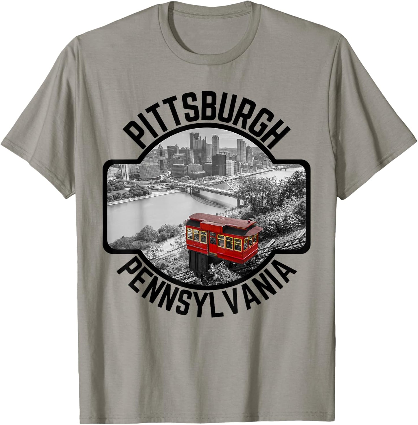 Pittsburgh Pennsylvania Steel City Skyline Photography 412 T-Shirt - T-Shirt | Sand
