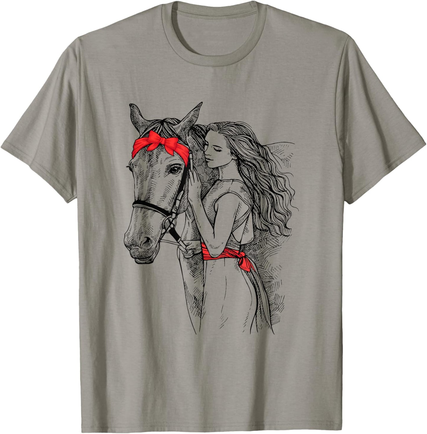 Horse Bandana For Horse Girls Horseback Riding T-Shirt - T-Shirt | Sand