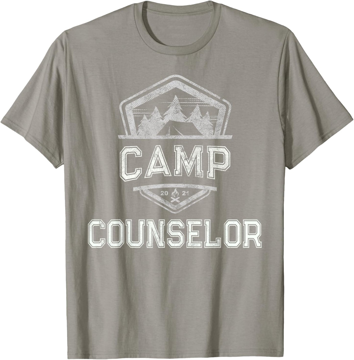 Vintage CAMP COUNSELOR Campground Crew Host Teacher Team Men Women T-Shirt - T-Shirt | Sand