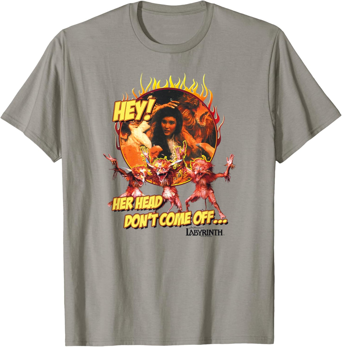 Labyrinth Head Dont Come Off T-Shirt - T-Shirt | Sand