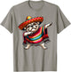 Funny Dabbing Bulldog Sombrero Mexican Poncho Cinco De Mayo T-Shirt - T-Shirt | Sand