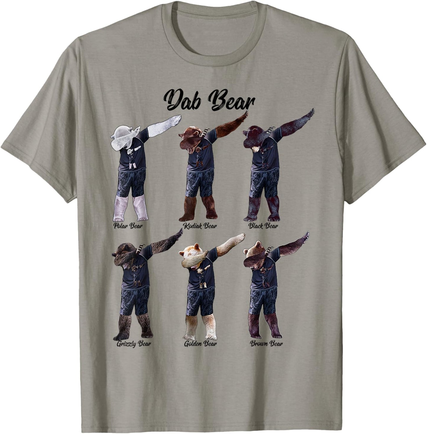 Dab Bear - by Behrbones T-Shirt - T-Shirt | Sand