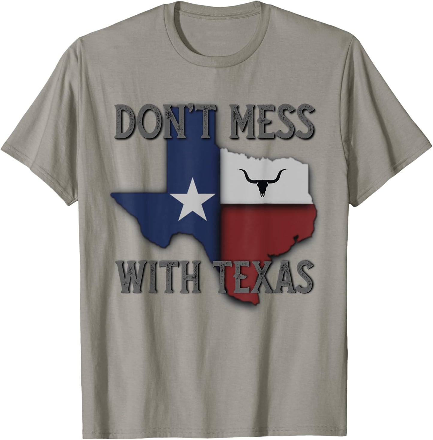 Don't Mess With Vintage Texas Longhorn Lone Star State Pride T-Shirt - T-Shirt | Sand