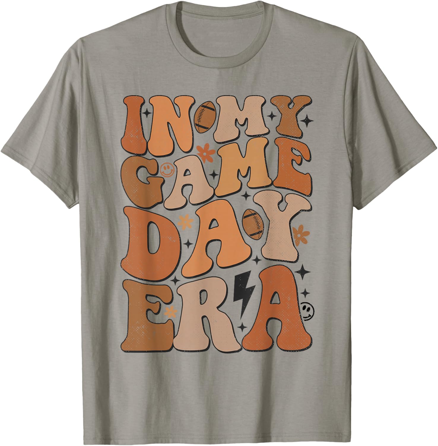 In My Game Day Era Football Game Day Vibes For Boy Girl Kids T-Shirt - T-Shirt | Sand