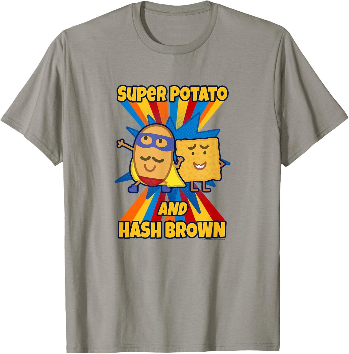 Peppa Pig Visits America Super Potato And Hash Brown T-Shirt - T-Shirt | Sand
