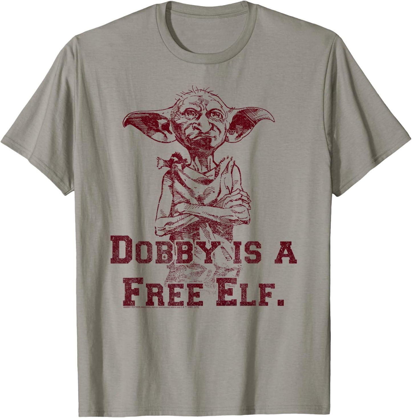 Harry Potter Dobby Is A Free Elf T-Shirt - T-Shirt | Sand