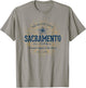 Vintage Sacramento Retro T-Shirt - T-Shirt | Sand
