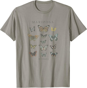Fifth Sun Mariposa Butterfly Portrait Grid T-Shirt - T-Shirt | Sand