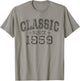 Classic Since 1959 Vintage Style Born in 1959 Birthday Gift T-Shirt - T-Shirt | Sand