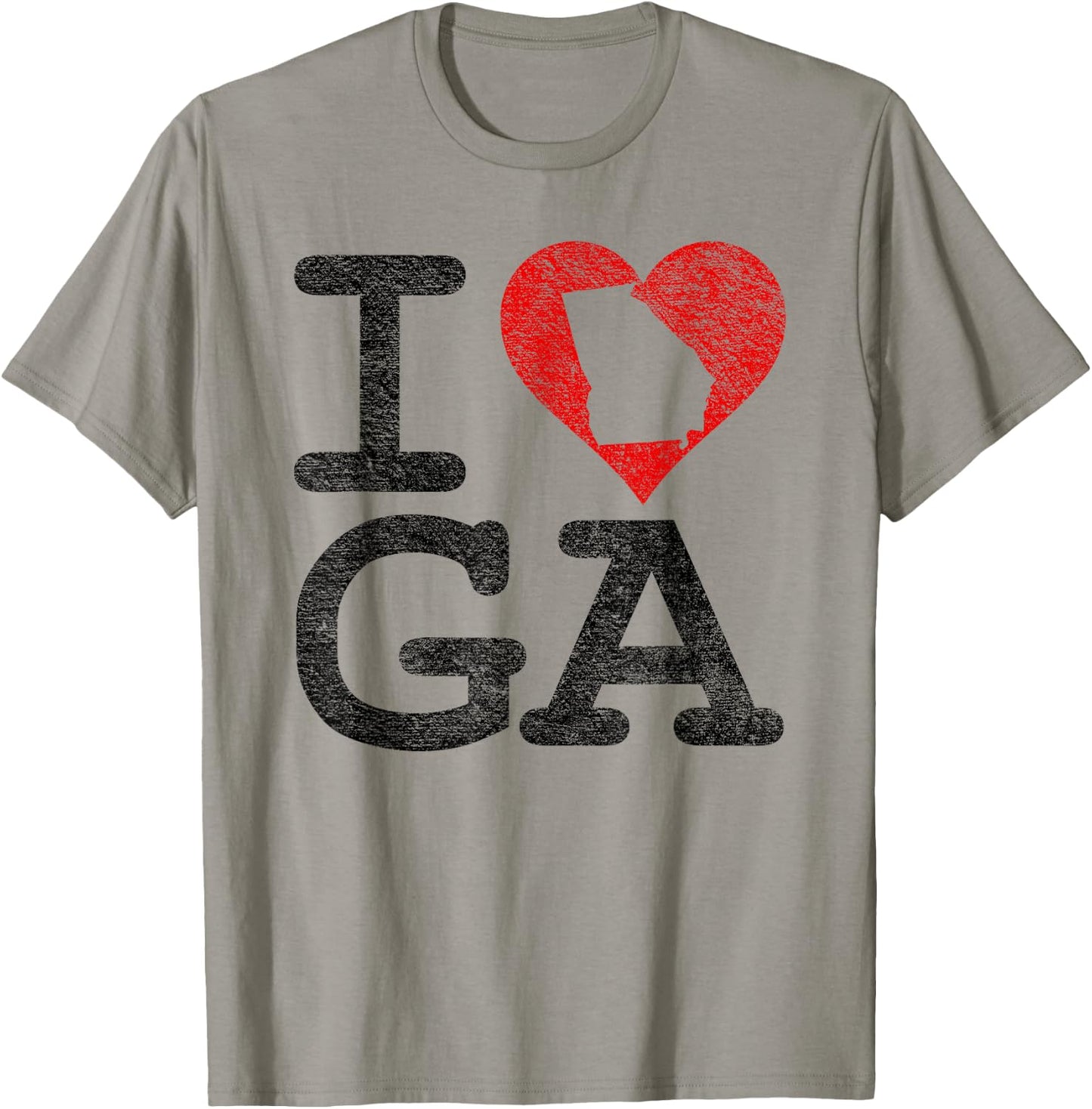 I Love Georgia I Heart Ga Atlanta Peach State T-Shirt - T-Shirt | Sand