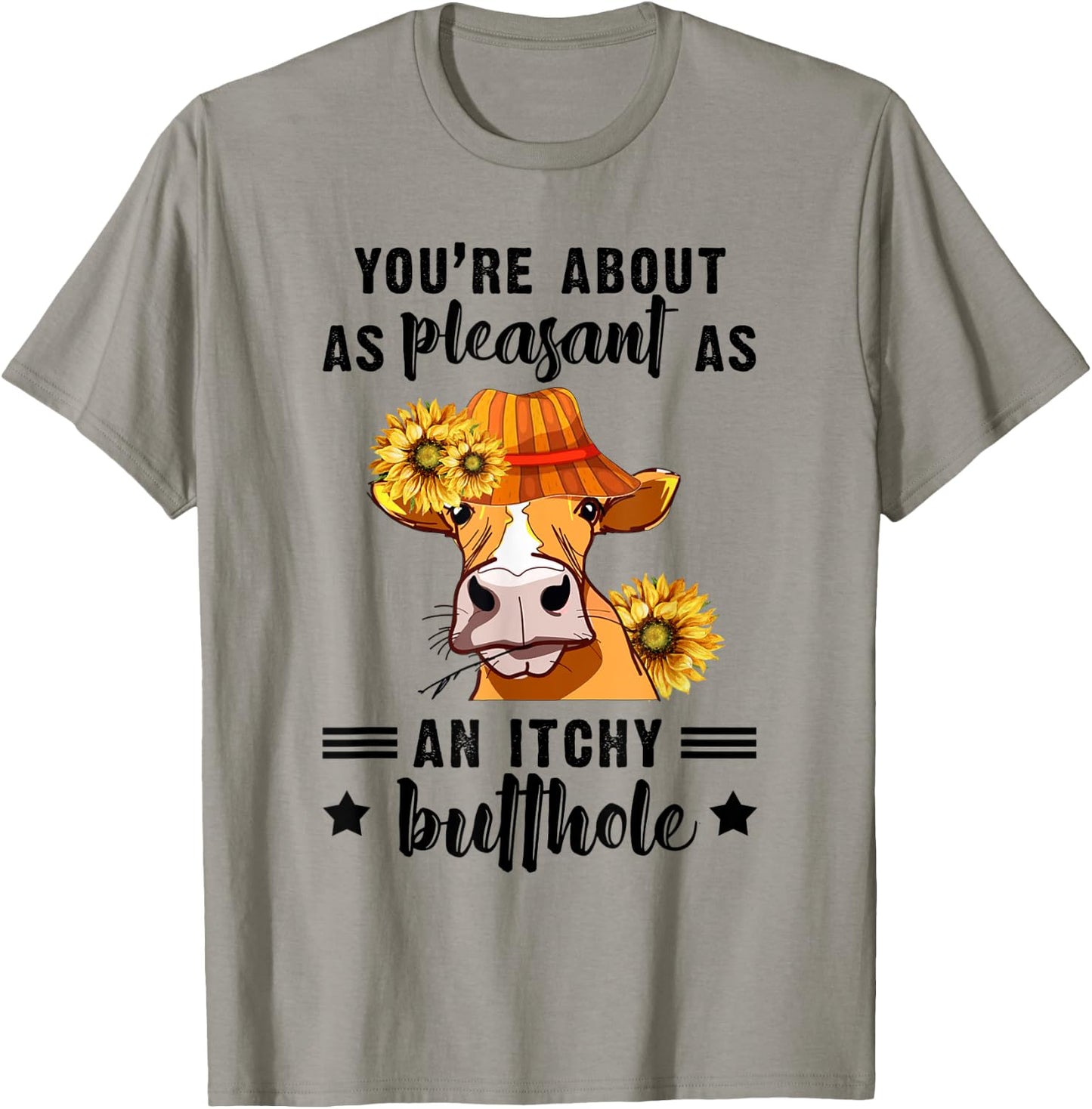 You're About As Pleasant As An Itchy Butthole T-Shirt - T-Shirt | Sand