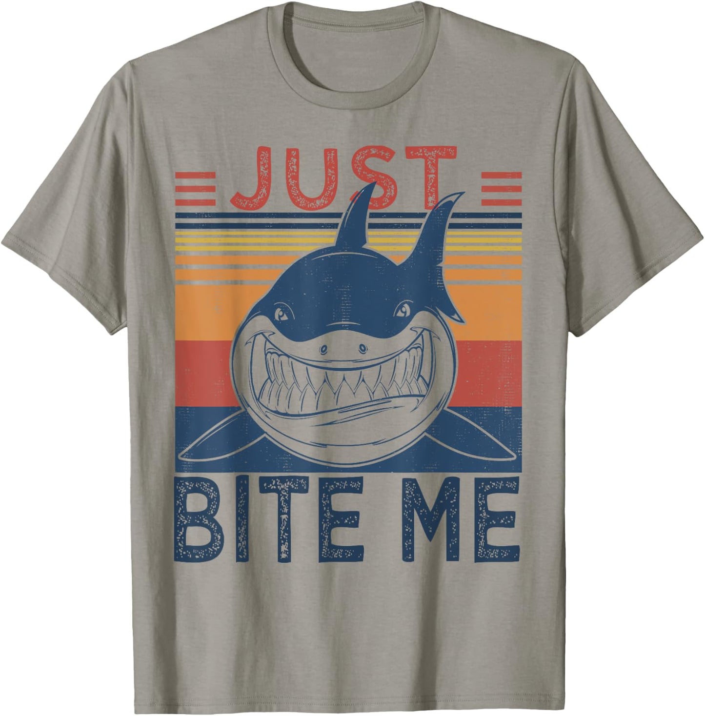 Just Bite Me | Funny Fishing Cool Shark T-Shirt - T-Shirt | Sand