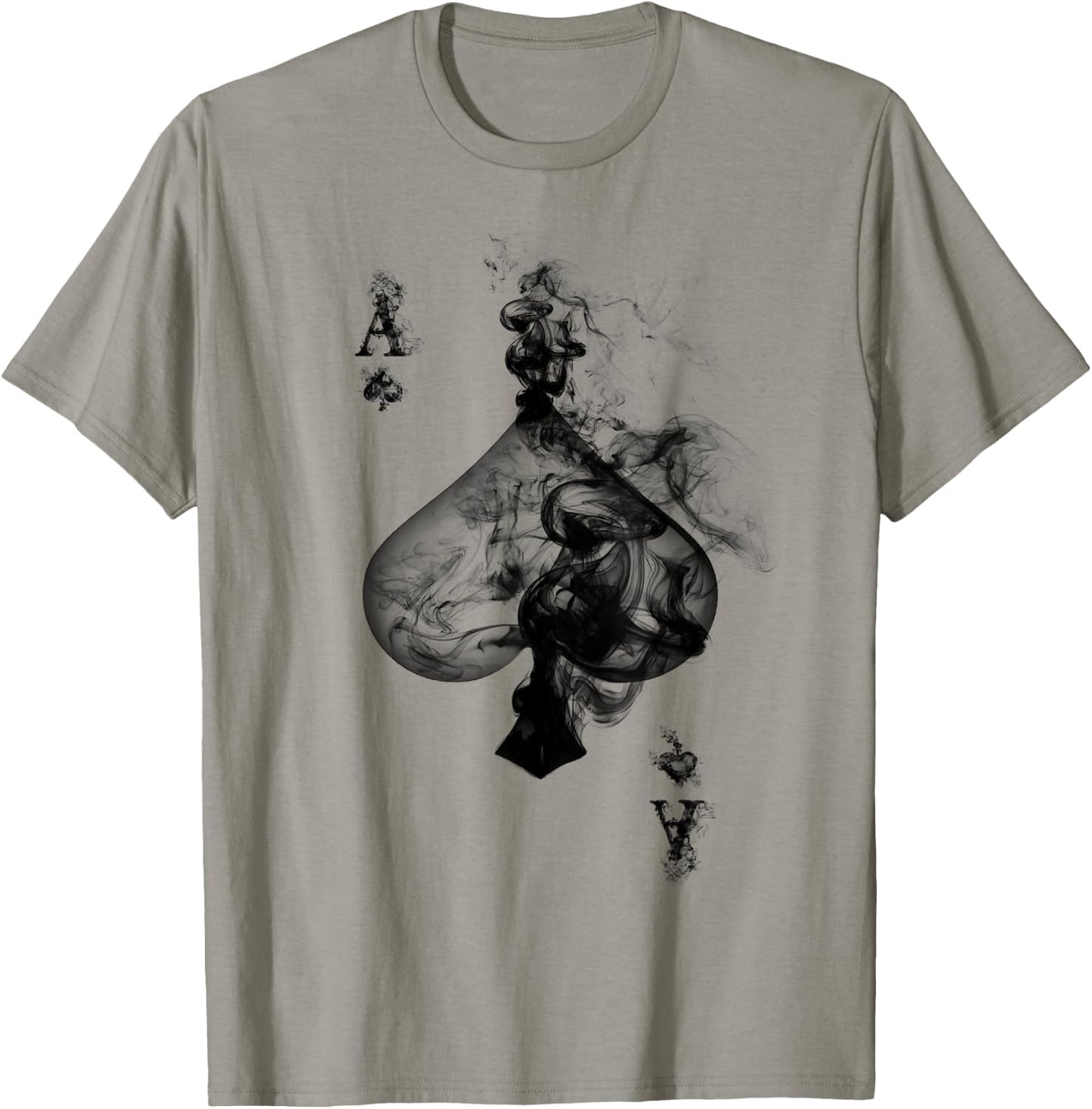 Ace of Spades - Smoke - for Card Players T-Shirt - T-Shirt | Sand