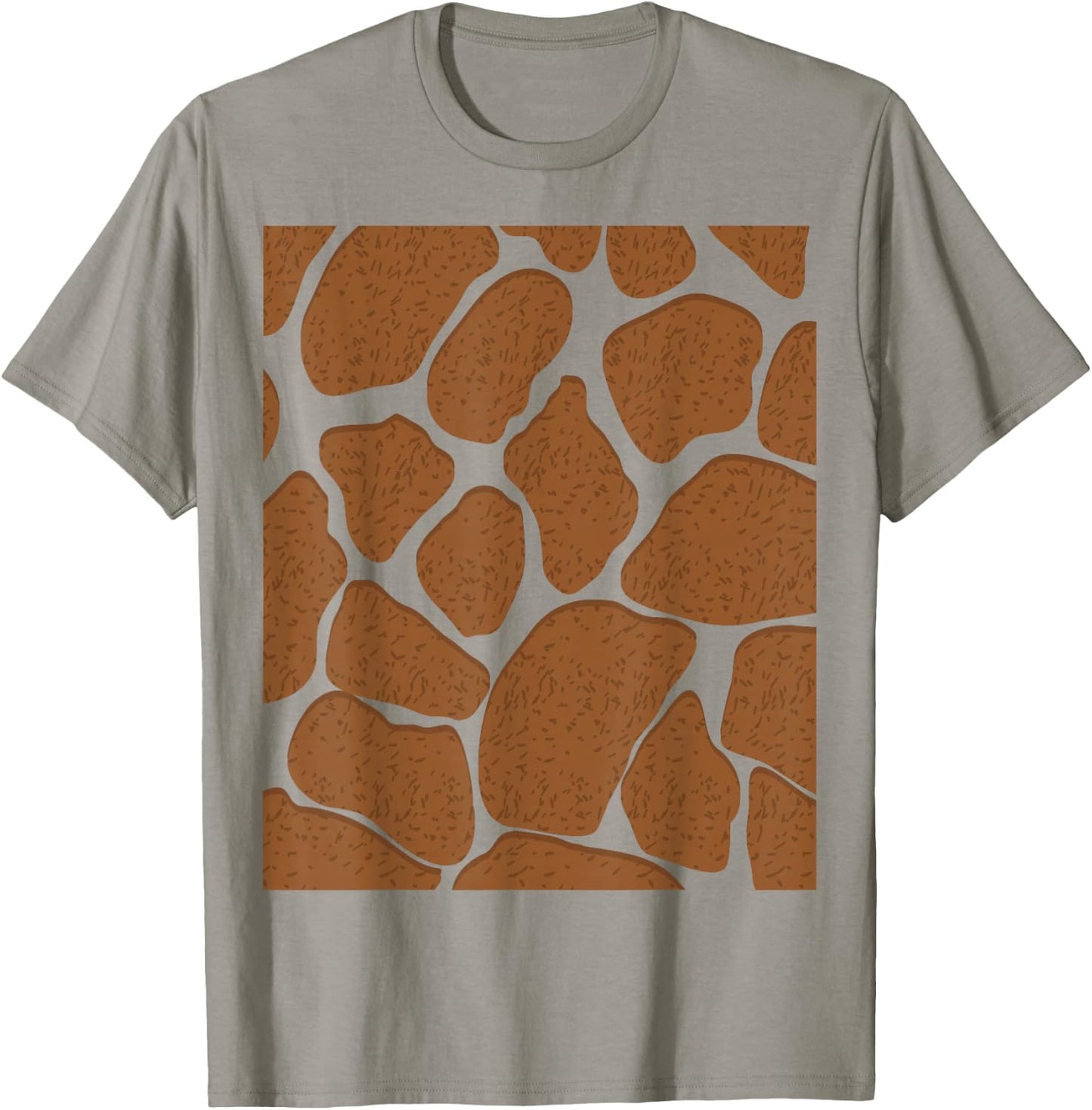 Giraffe Print Pattern Animal Easy Halloween T-Shirt - T-Shirt | Sand