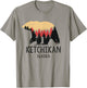 Ketchikan Alaska Vintage Grizzly Bear Nature Souvenir Gift T-Shirt - T-Shirt | Sand