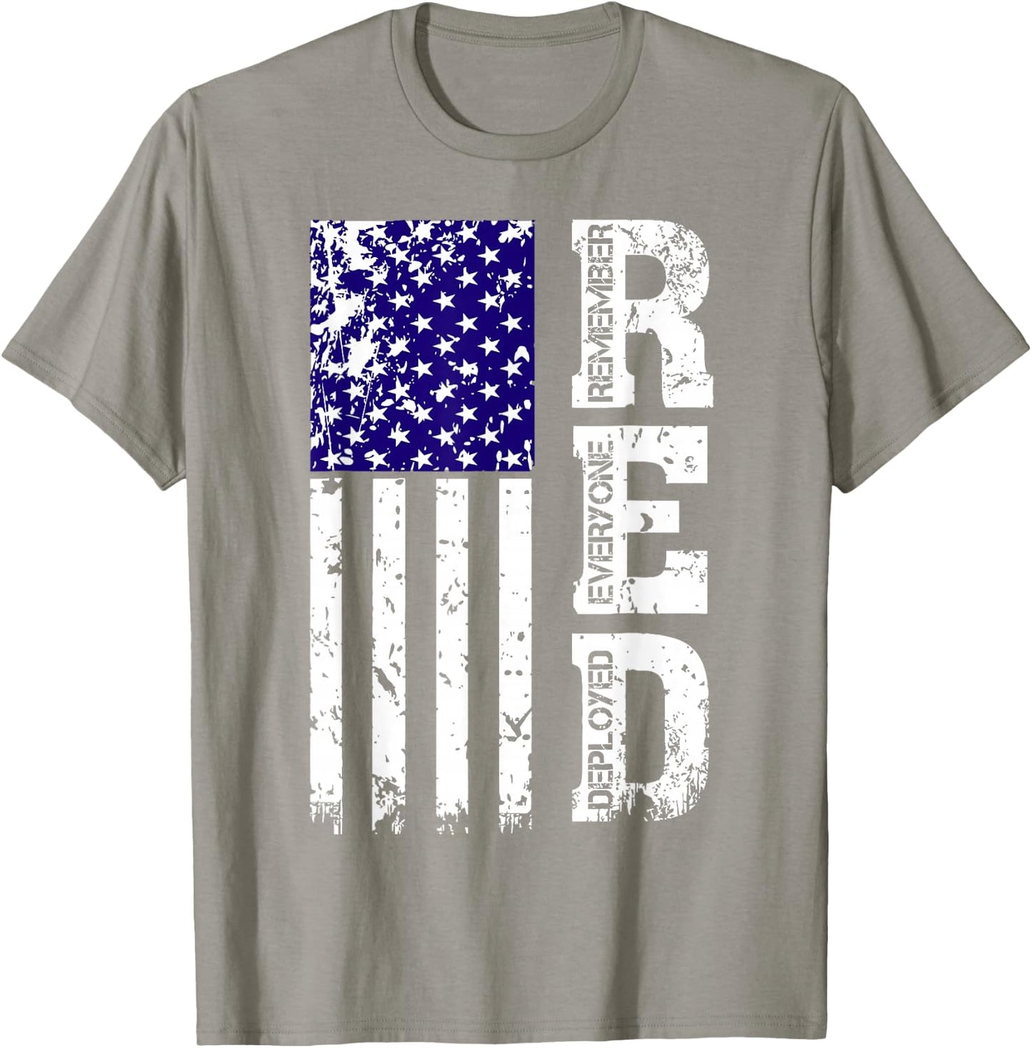R.E.D. Remember Everyone Deployed Red Friday T-Shirt - T-Shirt | Sand