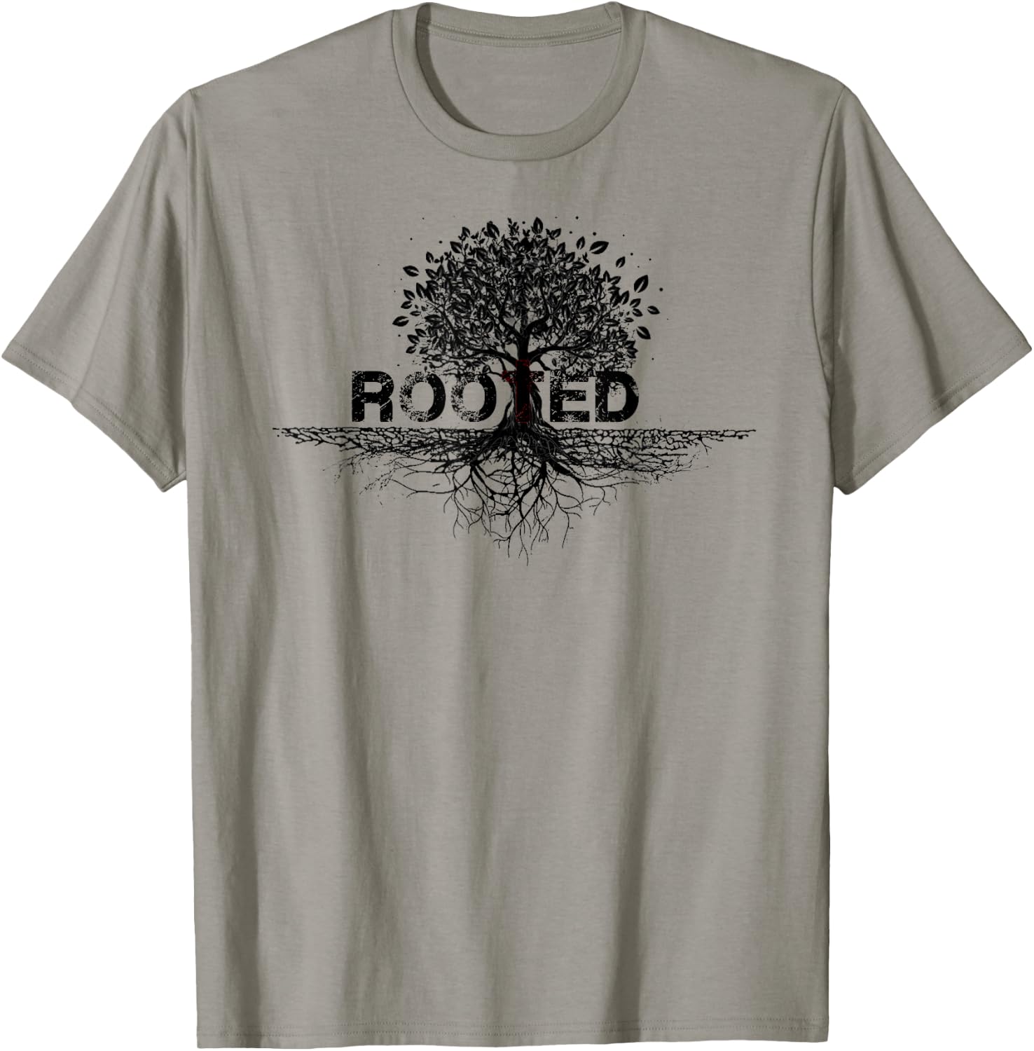 Rooted in Christ rooted & built up in Jesus Faith Christian T-Shirt - T-Shirt | Sand