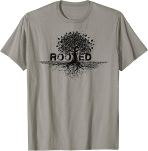 Rooted in Christ rooted & built up in Jesus Faith Christian T-Shirt - T-Shirt | Sand