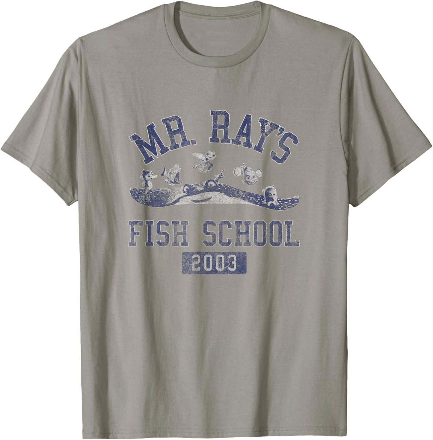 Disney Pixar Finding Nemo Mr. Rays Fish School 2003 Poster T-Shirt - T-Shirt | Sand
