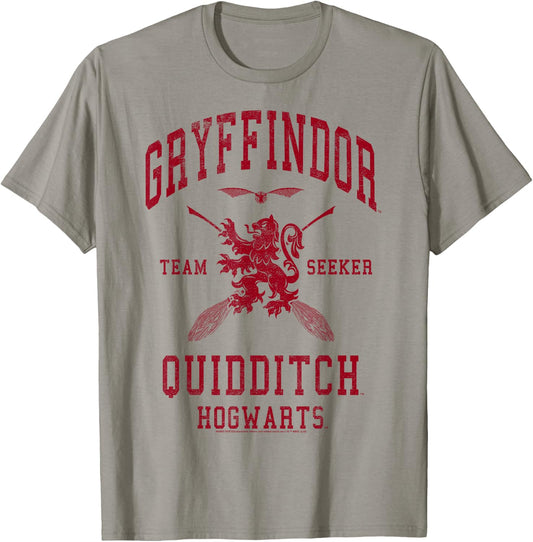 Harry Potter Gryffindor Quidditch Team Seeker T-Shirt - T-Shirt | Sand