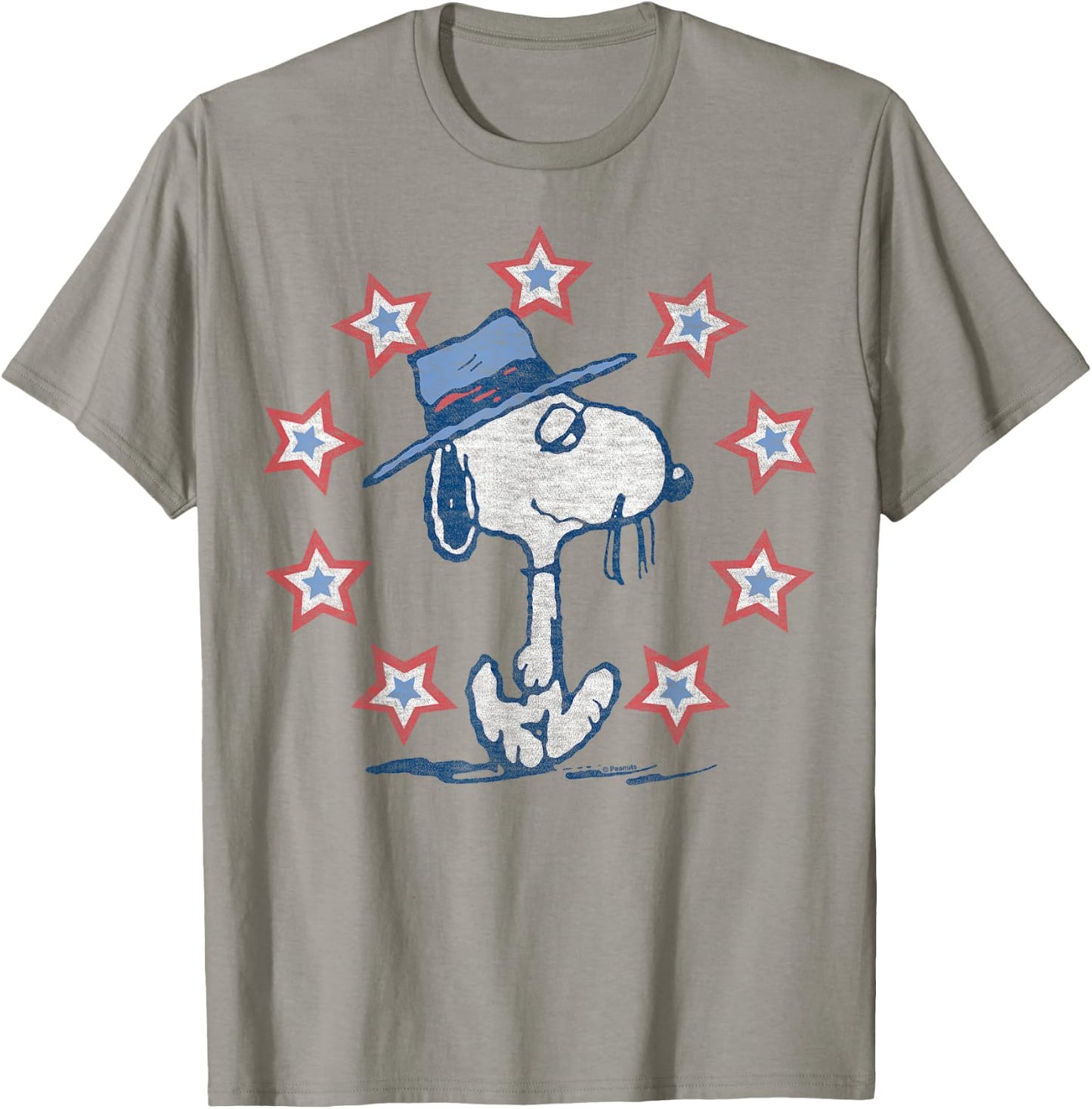 Peanuts - Spike Red White Blue Americana Stars T-Shirt - T-Shirt | Sand