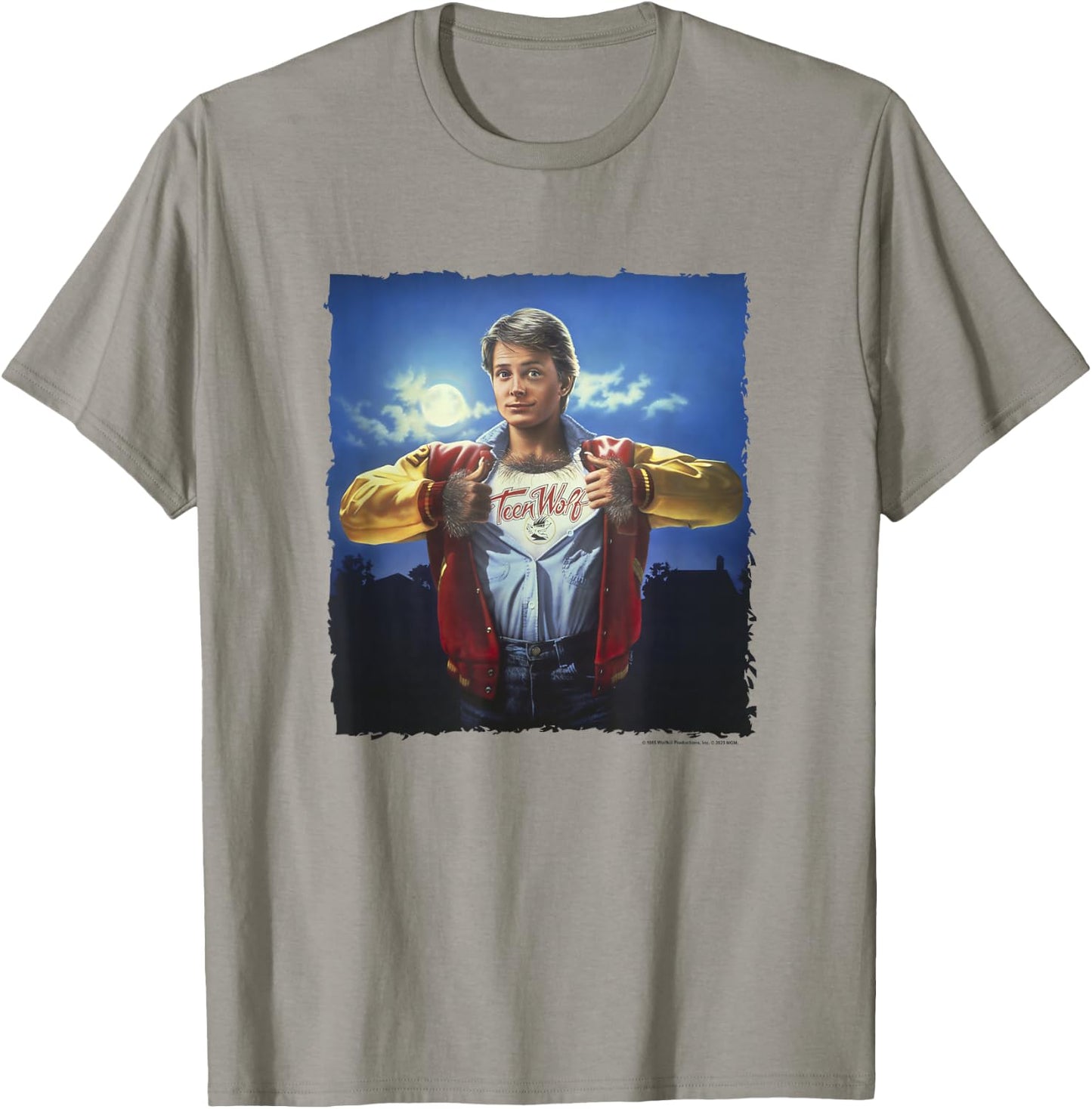 Teen Wolf Scott Howard Classic Movie Poster Vintage T-Shirt - T-Shirt | Sand