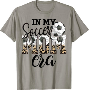 In My Soccer Mom Era Leopard Soccer Mom Life Mothers Day T-Shirt - T-Shirt | Sand