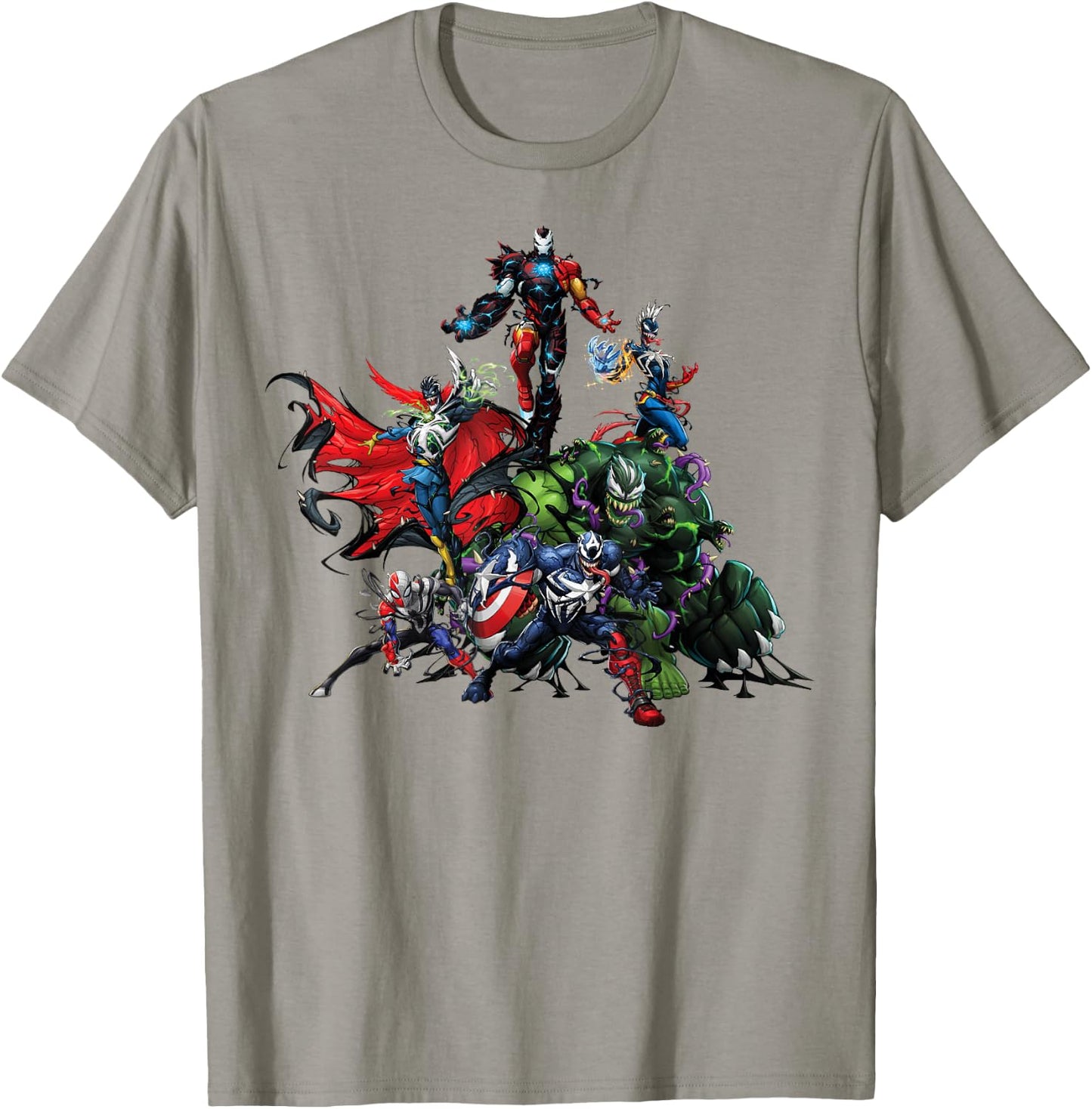 Marvel Spider-Man Maximum Venom Avengers Venomized Small T-Shirt - T-Shirt | Sand