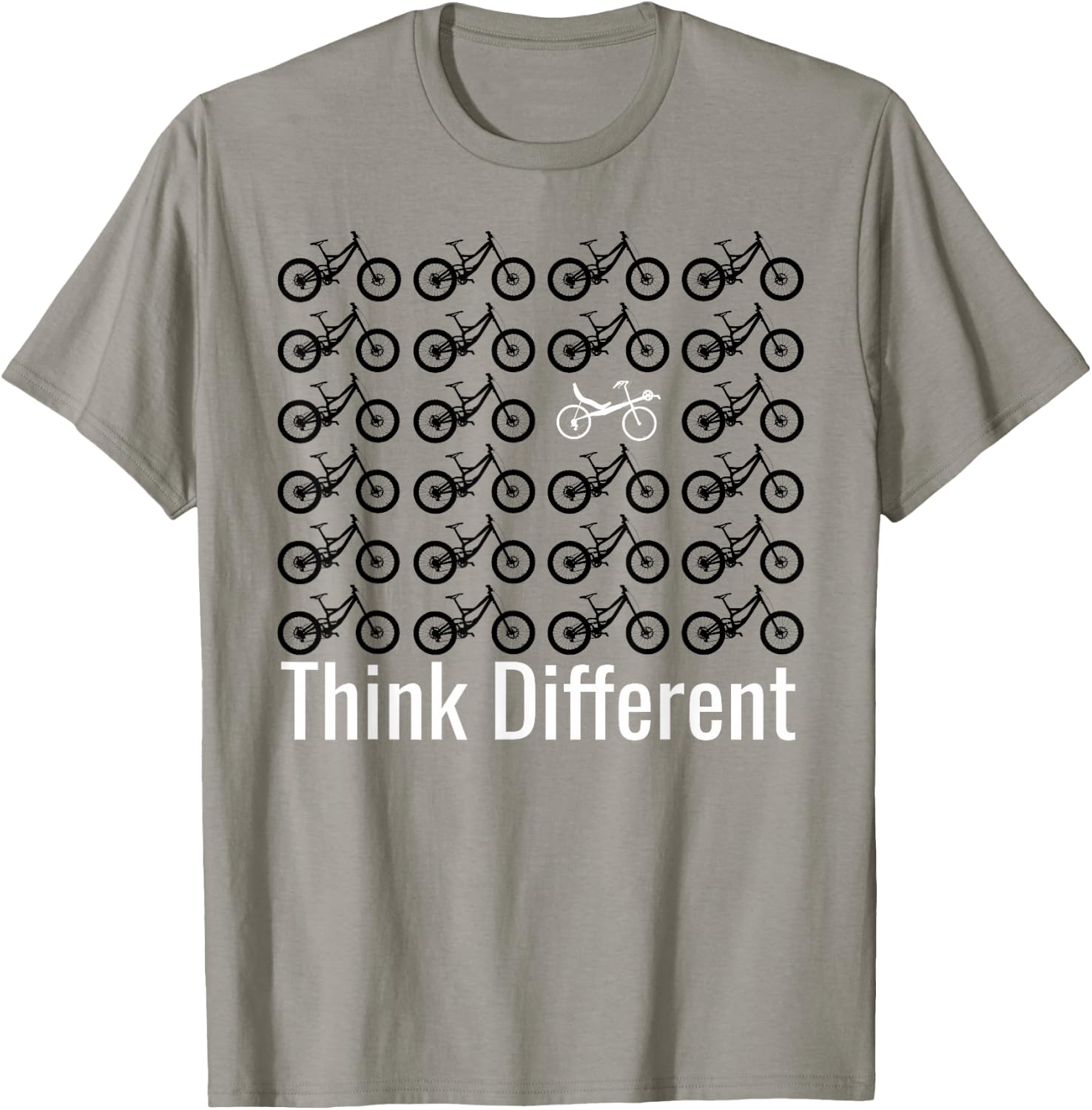 Recumbent Bike Bicycle Cycling T-Shirt - T-Shirt | Sand