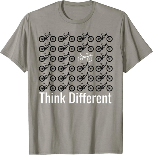 Recumbent Bike Bicycle Cycling T-Shirt - T-Shirt | Sand