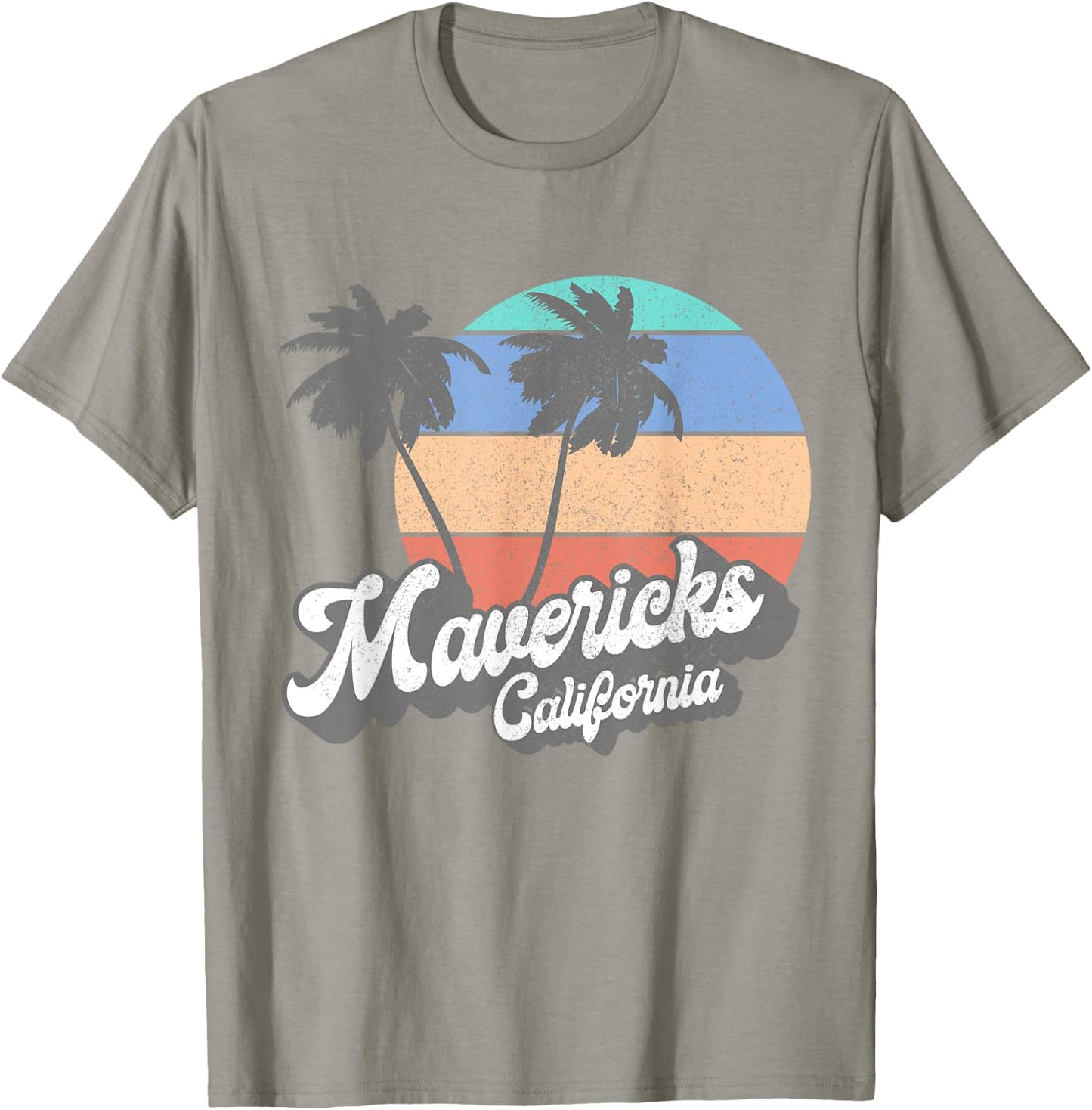 Retro Mavericks California CA Vintage Beach Surf T-Shirt - T-Shirt | Sand