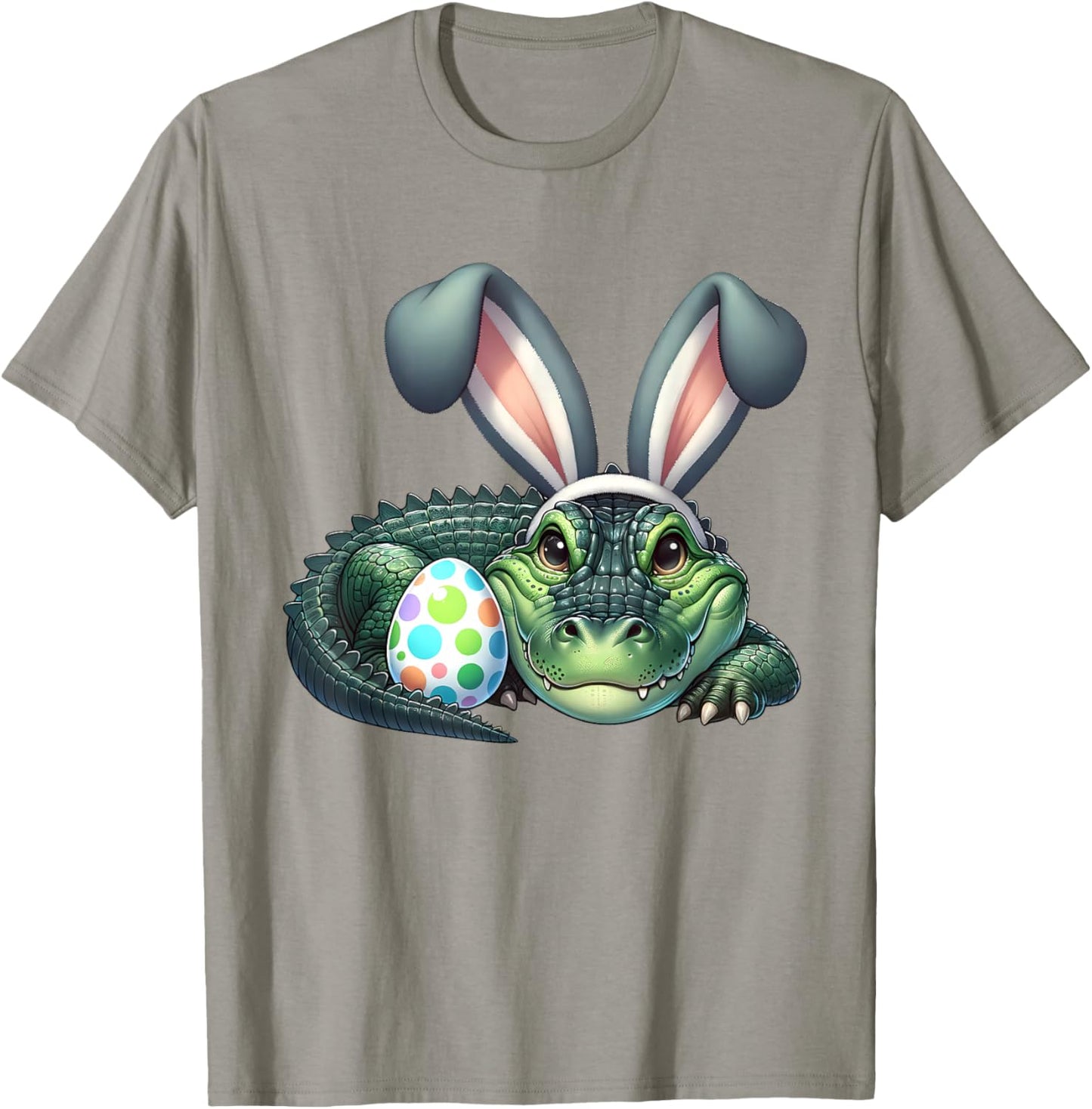 Funny Easter Alligators Lovers Egg Eggs Bunny Rabbit Outfit T-Shirt - T-Shirt | Sand