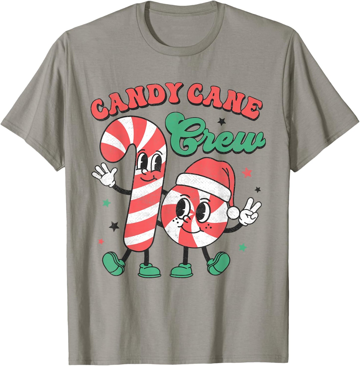 Candy Cane Crew Christmas Xmas Love Candy Boys Girls Kids T-Shirt - T-Shirt | Sand