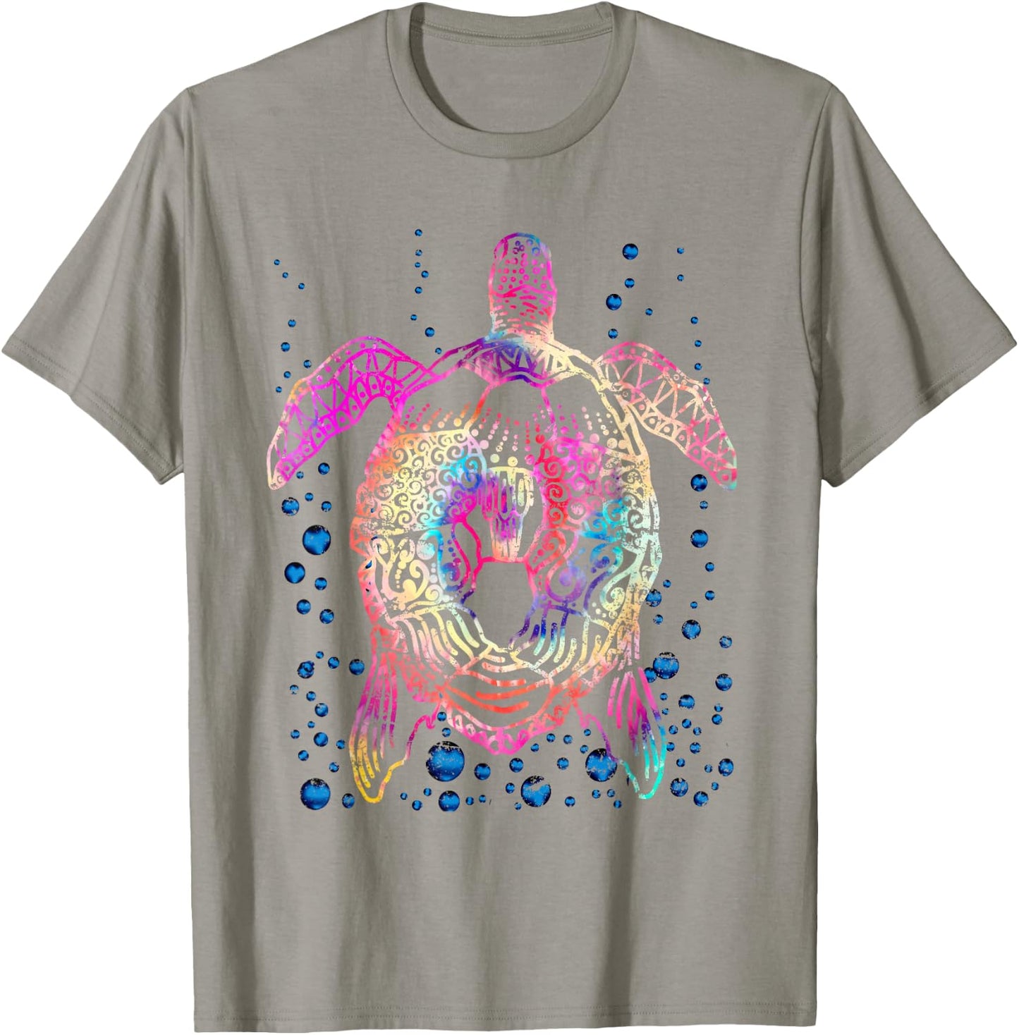 Ocean Animal Tie Dye Tribal Sea Animal Maori Turtle T-Shirt - T-Shirt | Sand