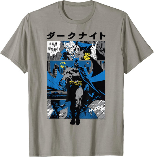 DC Comics Batman Kanji Comic Panels T-Shirt - T-Shirt | Sand