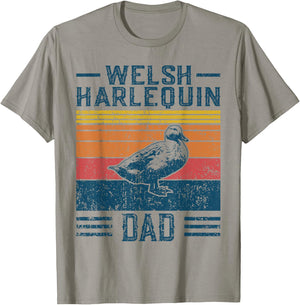 Best Duck Dad Men - Vintage Welsh Harlequin T-Shirt - T-Shirt | Sand