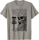 Funny Disc Golf Player Stupid Guardian Trees Skull Forest T-Shirt - T-Shirt | Sand