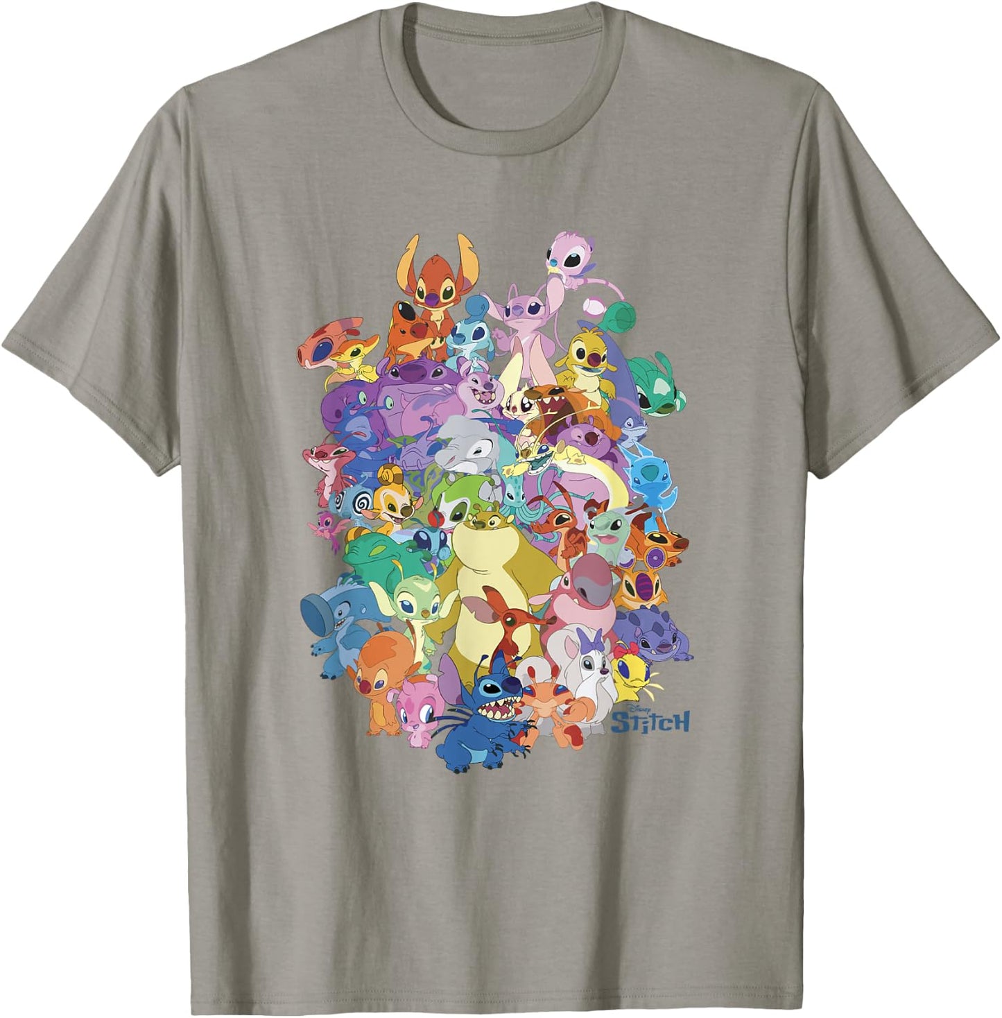 Disney Lilo & Stitch The Experiments Mashup Portrait T-Shirt - T-Shirt | Sand