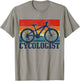 Vintage Cycologist Mountain Bike MTB Cycling Funny Gift T-Shirt - T-Shirt | Sand