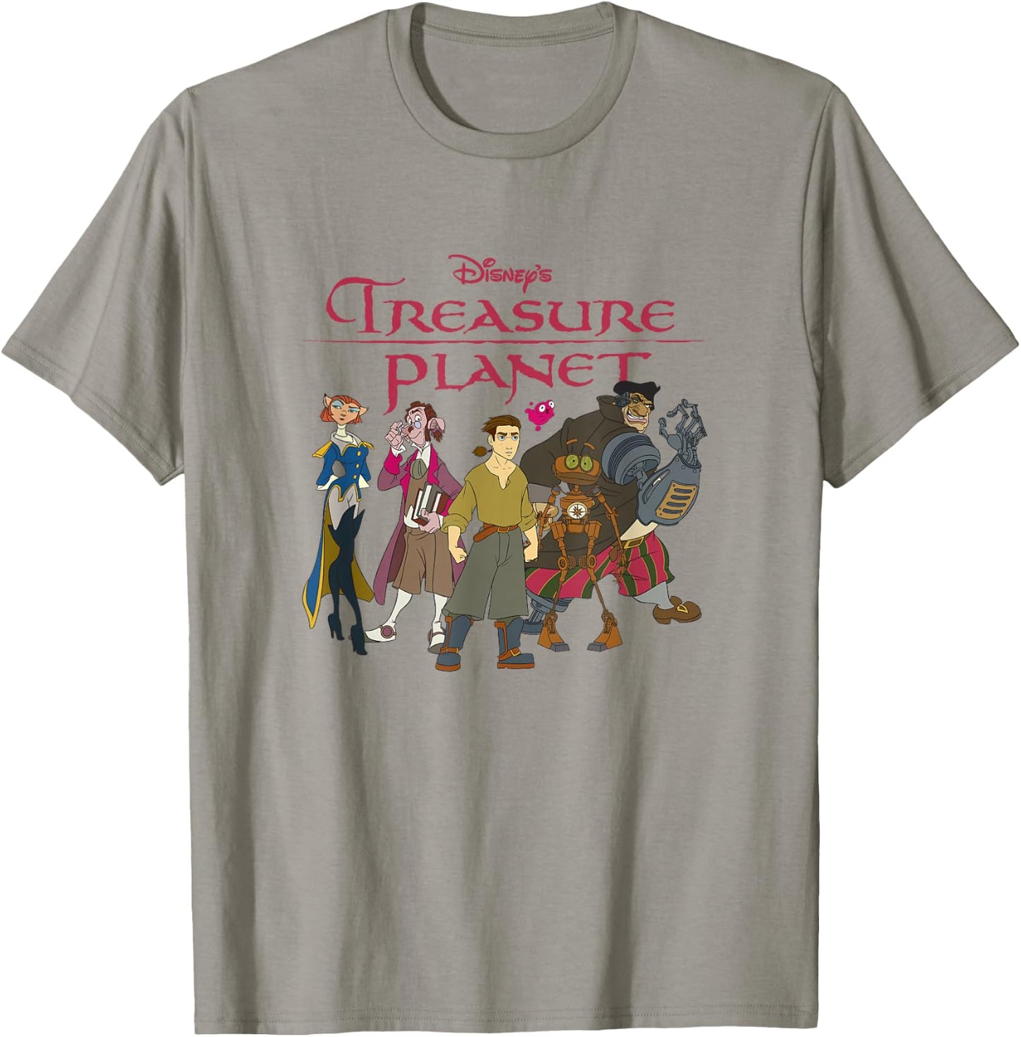 Disney Treasure Planet Vintage Movie Poster Group Shot T-Shirt - T-Shirt | Sand