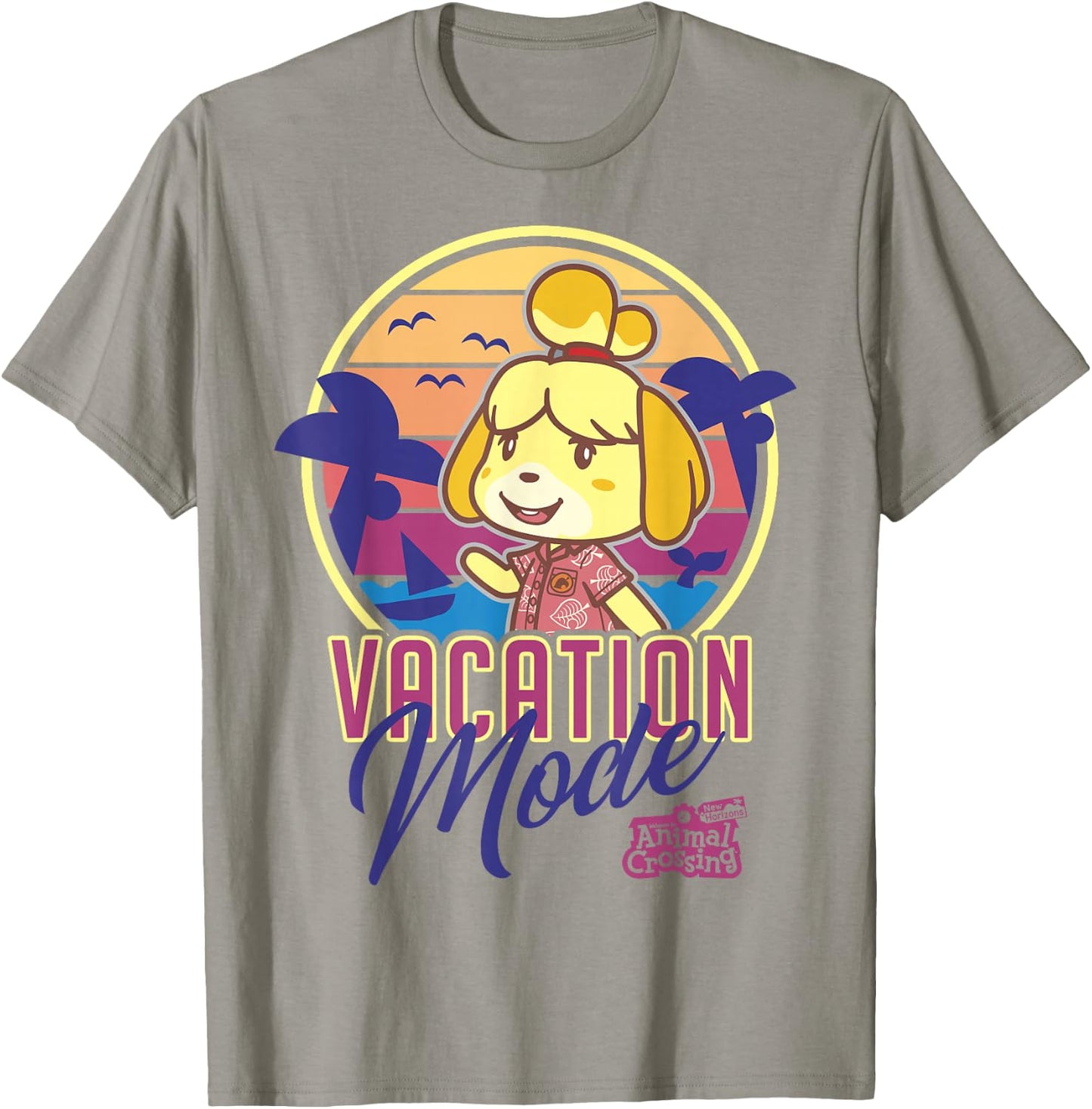 Animal Crossing: New Horizons Isabelle Vacation Mode Vintage T-Shirt - T-Shirt | Sand
