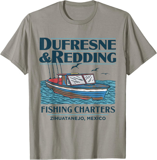 DUFRESNE and Redding Fishing Charters T-Shirt - T-Shirt | Sand