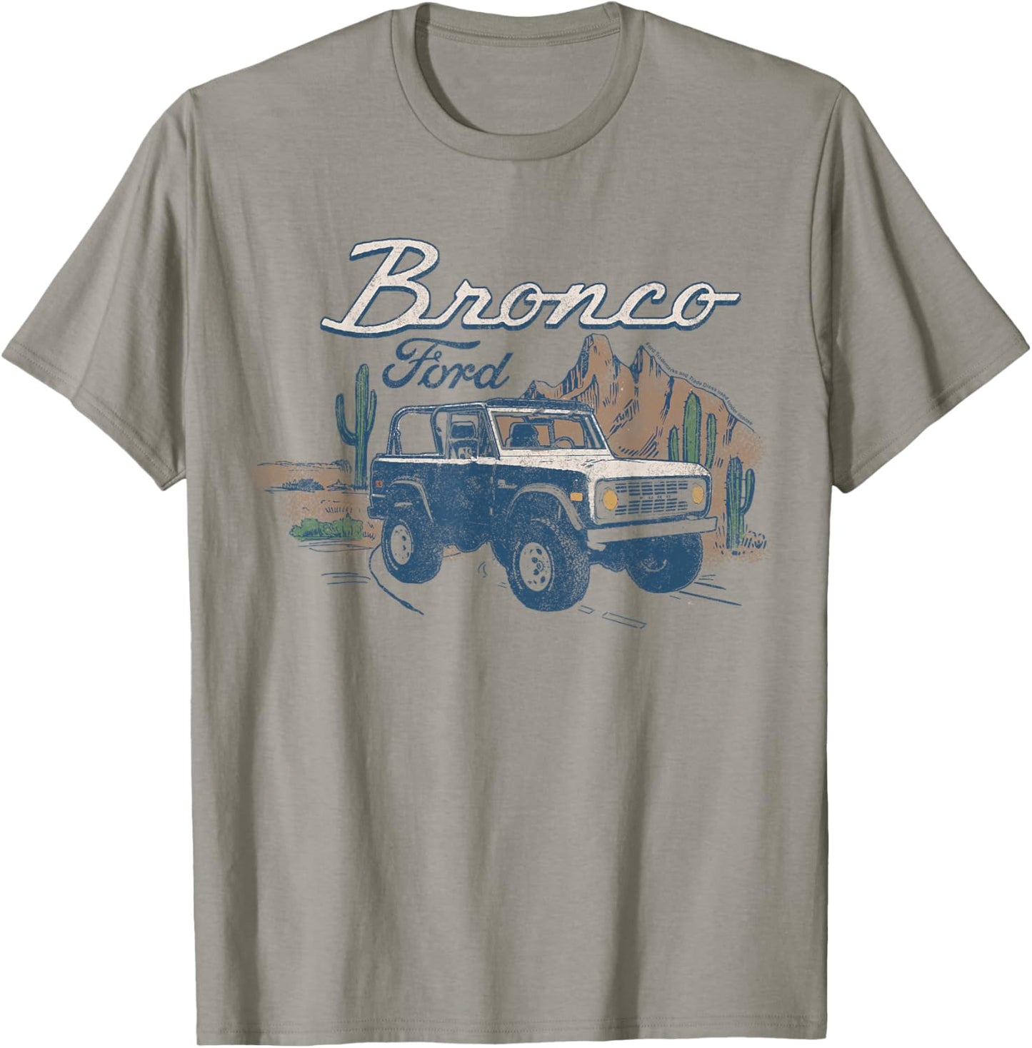 Ford - Bronco SUV Outdoor Desert Landscape T-Shirt - T-Shirt | Sand