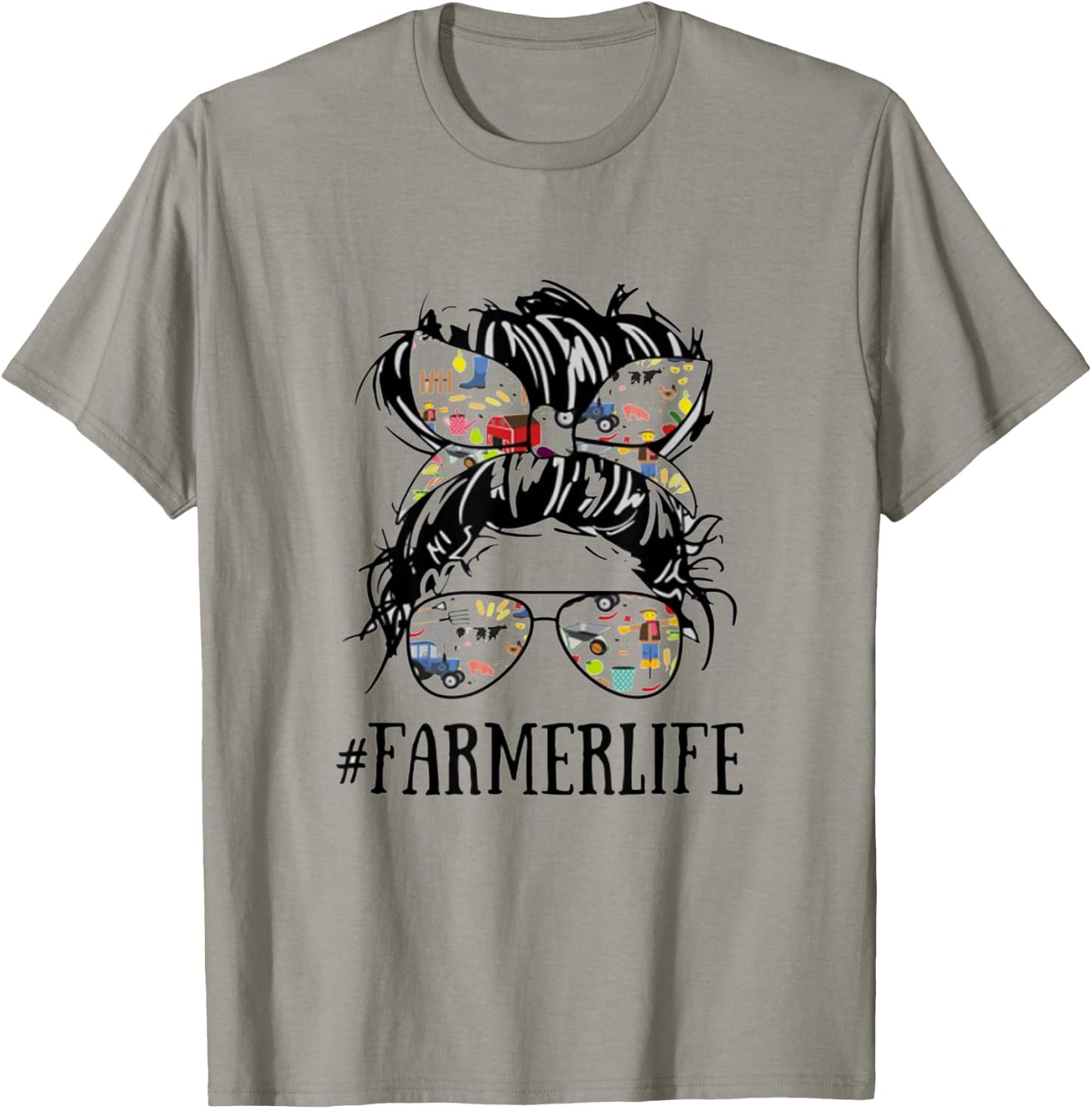 Farmers and Farming lovers gift Women's Farm Life Farmer Life For Farmer Girl Farming T-Shirt - T-Shirt | Sand
