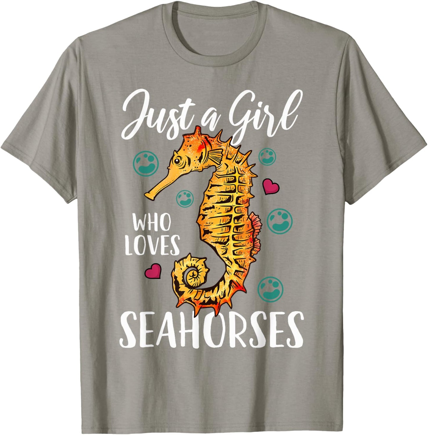 Seahorse Just a Girl Who Loves Seahorses T-Shirt - T-Shirt | Sand