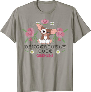 Gremlins Gizmo Dangerously Cute Faux Stitched T-Shirt - T-Shirt | Sand