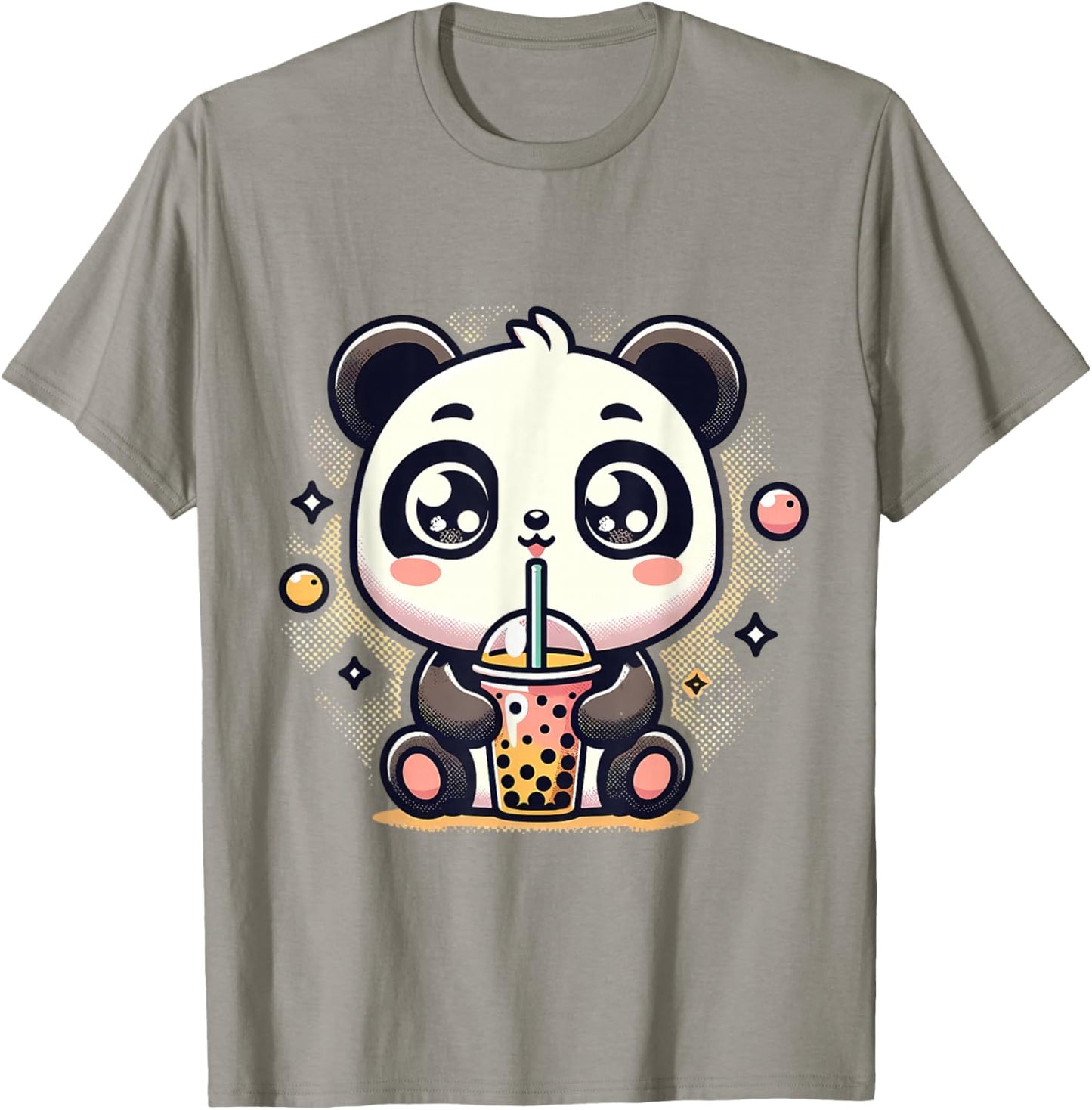 Panda Kawaii Boba Bubble Tea Cute Anime For Kids T-Shirt - T-Shirt | Sand